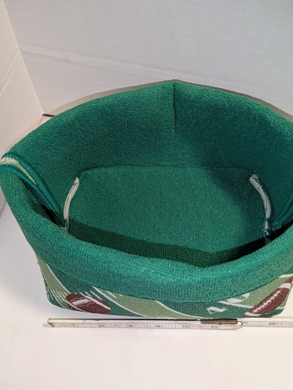 Green Football Field Storage Basket